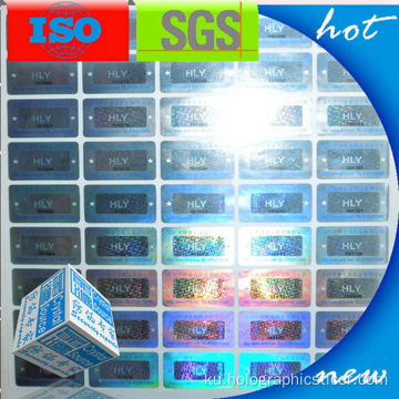 Holographic Cololful 3D Label Security